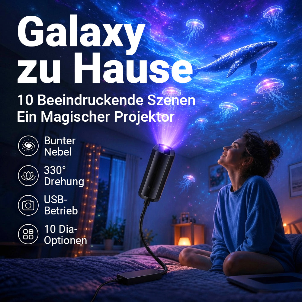 💡BVJ® Plug-and-Play HD Galaxy & Ozean Projektor-Nachtlicht🥳 50.000+ zufriedene Nutzer 🐋 upsell