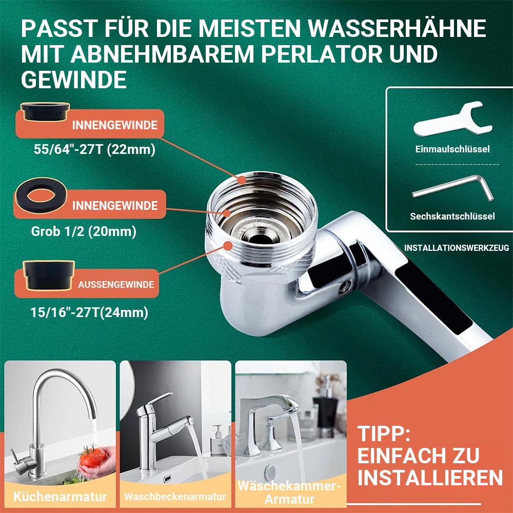 1080° Schwenkhahn – Multifunktioneller universeller Roboterarm🍀🍀
