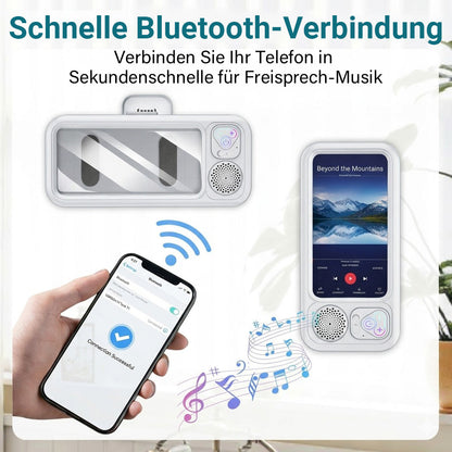 Intelligente Bluetooth Wasserdichte Dusch-Handybox, Wandmontierter Anti-Beschlag Touchscreen Halter mit Freisprech-Musikwiedergabe