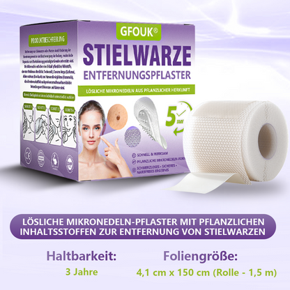 GFOUK® Lösliches Mikronadel-Pflaster zur Entfernung von Hautanhängseln auf Pflanzenbasis🍀🍀