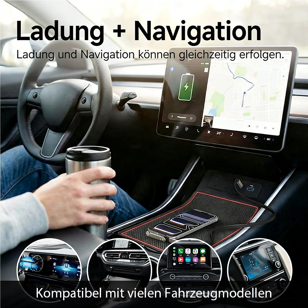 Tinycarry® 240W SuperCharge 360° drehbare unsichtbare Halterung, abnehmbares 2‑in‑1 Ladekabel, Zinklegierung & Silikon, Type‑C Kabel, kompatibel mit Apple und Samsung, unverzichtbar für Gaming, Büro und Auto