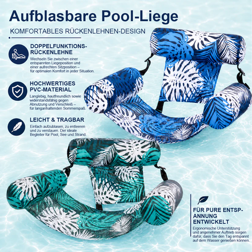 【🔥Heißer Sale – 50% Rabatt】💺🌴 Aufblasbarer Schwimmsessel – Ihr ultimatives Sommer-Must-Have 🌊