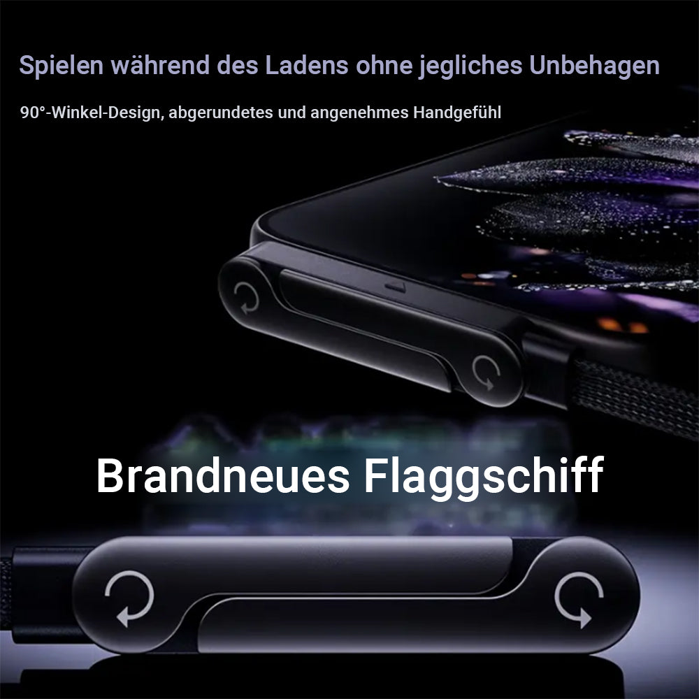 240W Super-Schnellladekabel – 2-in-1 Ladekabel & Handyhalter