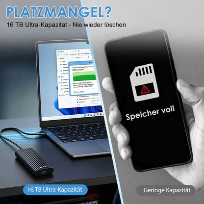 🏆Blitzverkauf⚡ Über 50.000 verkauft! Fast ausverkauft – 🔥16TB tragbare Mini-SSD mit großer Kapazität und Type-C🍇-up