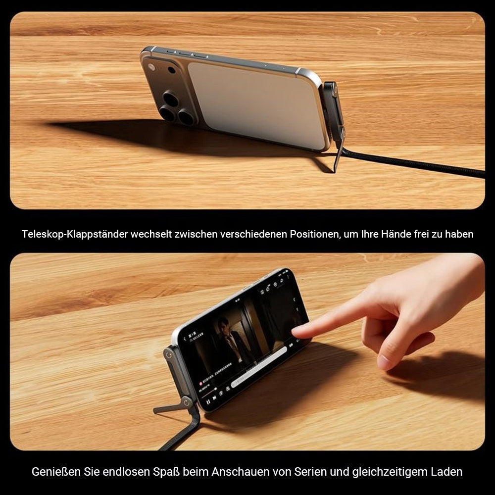 240W Super-Schnellladekabel – 2-in-1 Ladekabel & Handyhalter