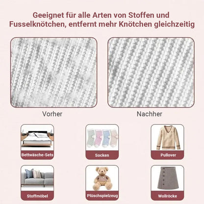 ⚡ Leistungsstarker USB-Fusselentferner — Macht jedes Gewebe wieder wie neu!
