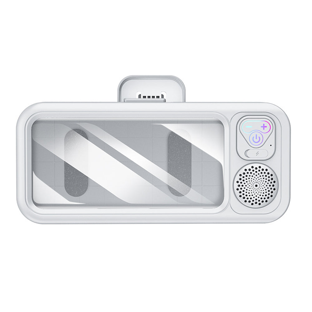 Intelligente Bluetooth Wasserdichte Dusch-Handybox, Wandmontierter Anti-Beschlag Touchscreen Halter mit Freisprech-Musikwiedergabe