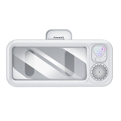 Intelligente Bluetooth Wasserdichte Dusch-Handybox, Wandmontierter Anti-Beschlag Touchscreen Halter mit Freisprech-Musikwiedergabe