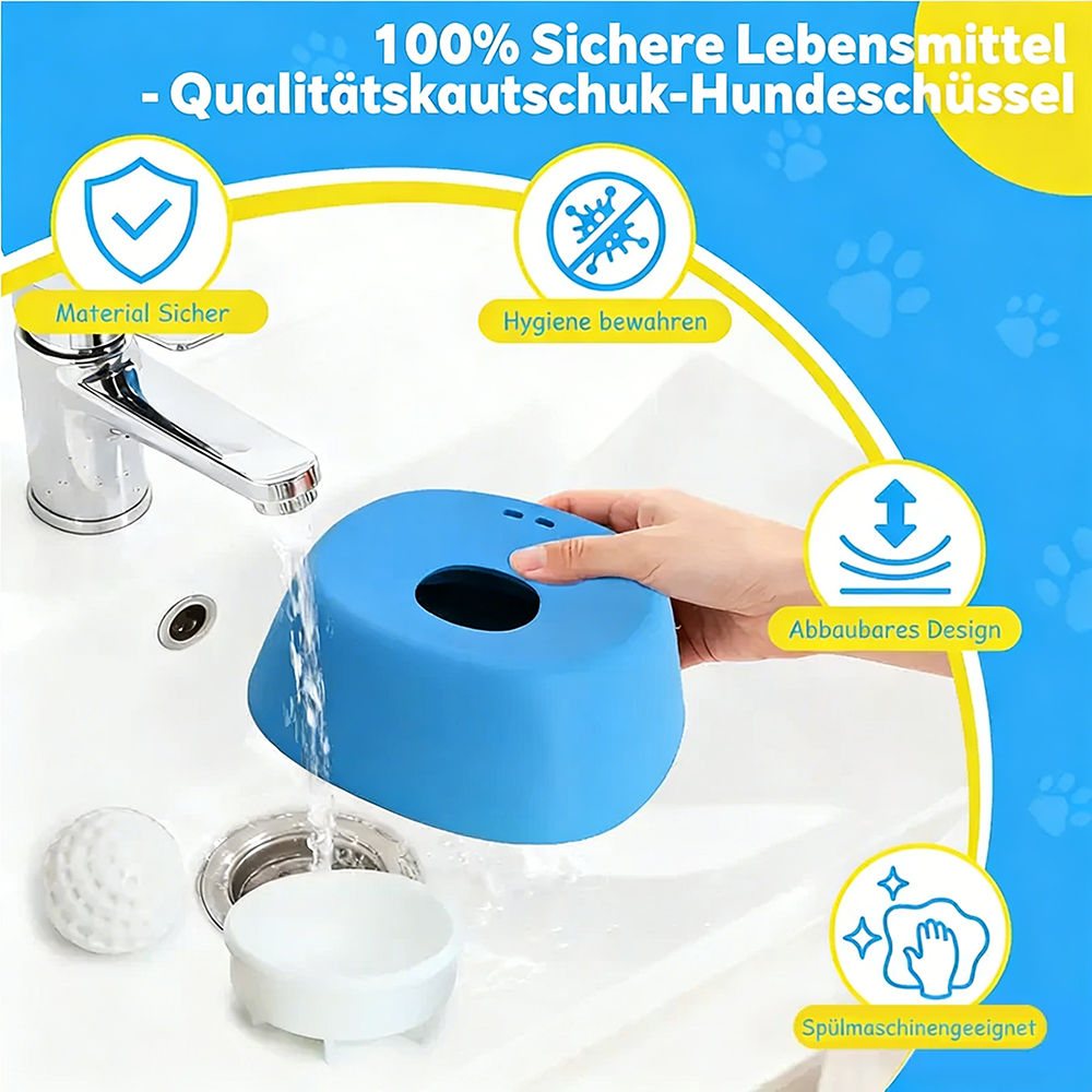 Tinycarry® Von Tierärzten empfohlene Langsamfütterungsschale für Hunde und Katzen – Interaktives Anti-Schluck-Napf für gesunde Mägen