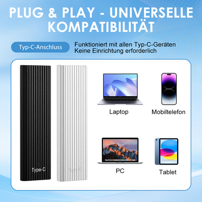 🏆Blitzverkauf⚡ Über 50.000 verkauft! Fast ausverkauft – 🔥16TB tragbare Mini-SSD mit großer Kapazität und Type-C🍇-up