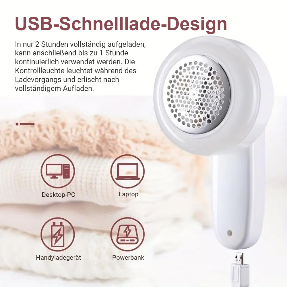 ⚡ Leistungsstarker USB-Fusselentferner — Macht jedes Gewebe wieder wie neu!