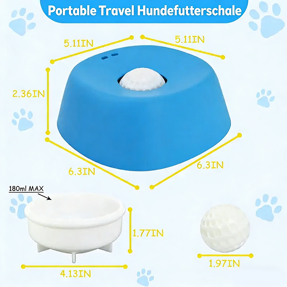 Tinycarry® Von Tierärzten empfohlene Langsamfütterungsschale für Hunde und Katzen – Interaktives Anti-Schluck-Napf für gesunde Mägen