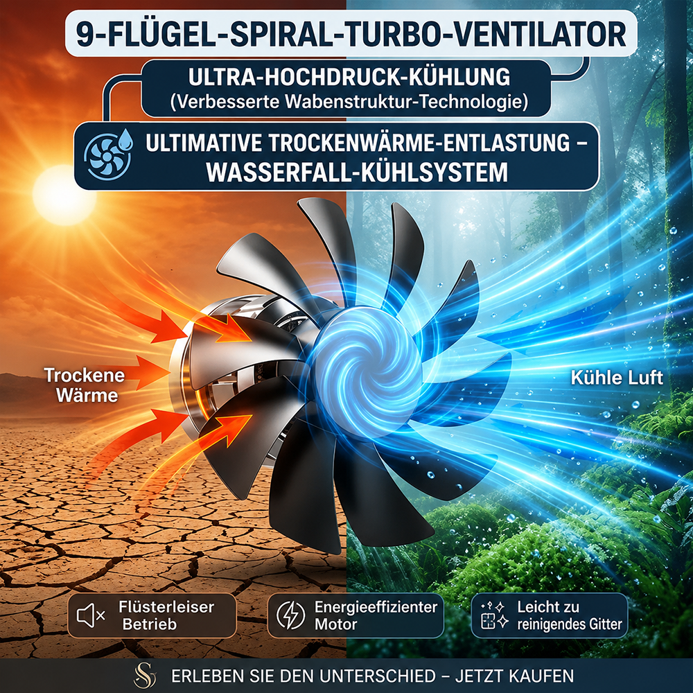 Tragbare Luftkühlung – 3-in-1 Luftkühler mit 2 Nebelstufen