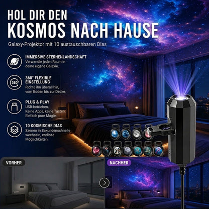 💡BVJ® Plug-and-Play HD Galaxy & Ozean Projektor-Nachtlicht🥳 50.000+ zufriedene Nutzer 🐋 upsell