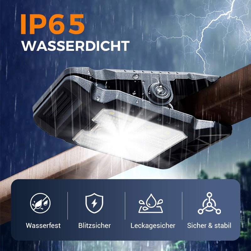 Solar-Clip-Leuchte mit Bewegungssensor – Ideal für Garten, Balkon & Terrasse! 🏡