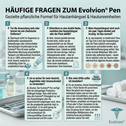 Hergestellt und versandt aus Deutschland ✨ Evolvion® 𝟕-Tage-Hautanhangs- & Pigmentflecken-Entferner – Schmerzfreie und narbenfreie fortschrittliche Lösung zur Beseitigung von Hautunreinheiten mit Roll-On-Pen 🌼