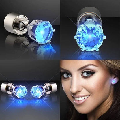Stylische LED-Leucht-Kronenohrringe