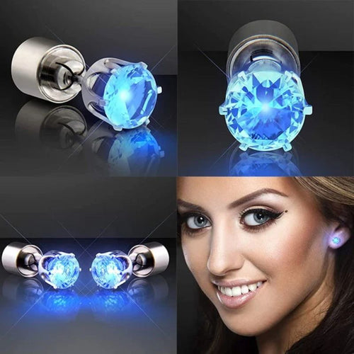 Stylische LED-Leucht-Kronenohrringe