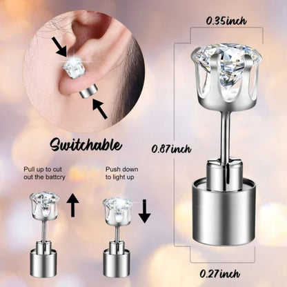 Stylische LED-Leucht-Kronenohrringe