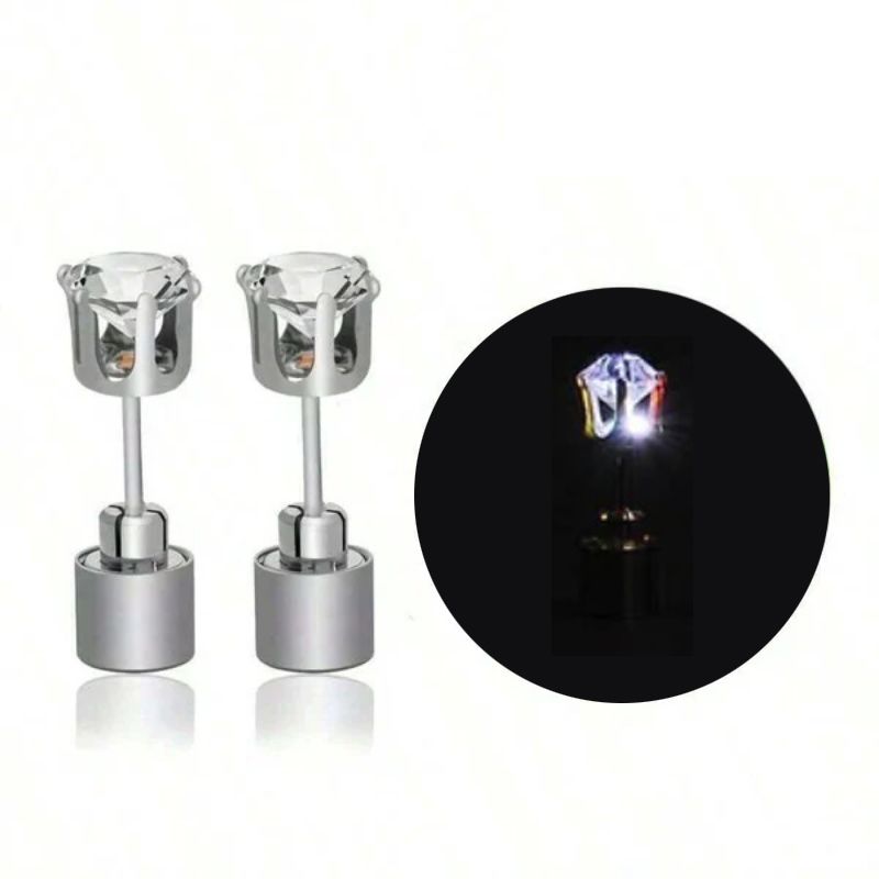 Stylische LED-Leucht-Kronenohrringe