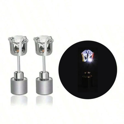 Stylische LED-Leucht-Kronenohrringe