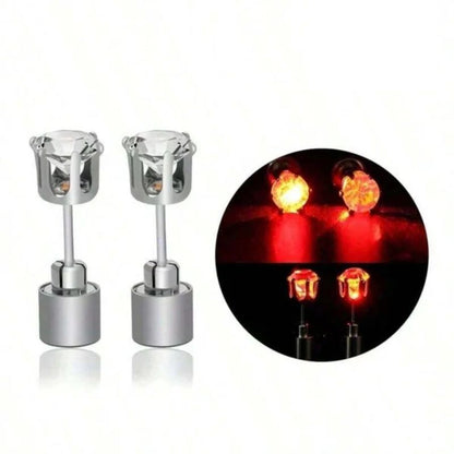 Stylische LED-Leucht-Kronenohrringe