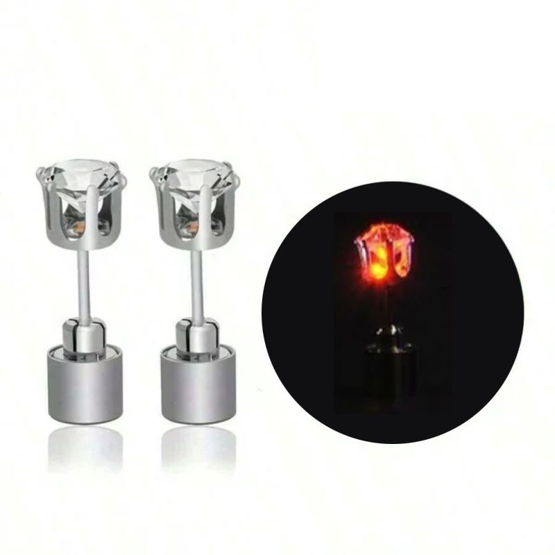 Stylische LED-Leucht-Kronenohrringe