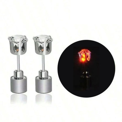 Stylische LED-Leucht-Kronenohrringe